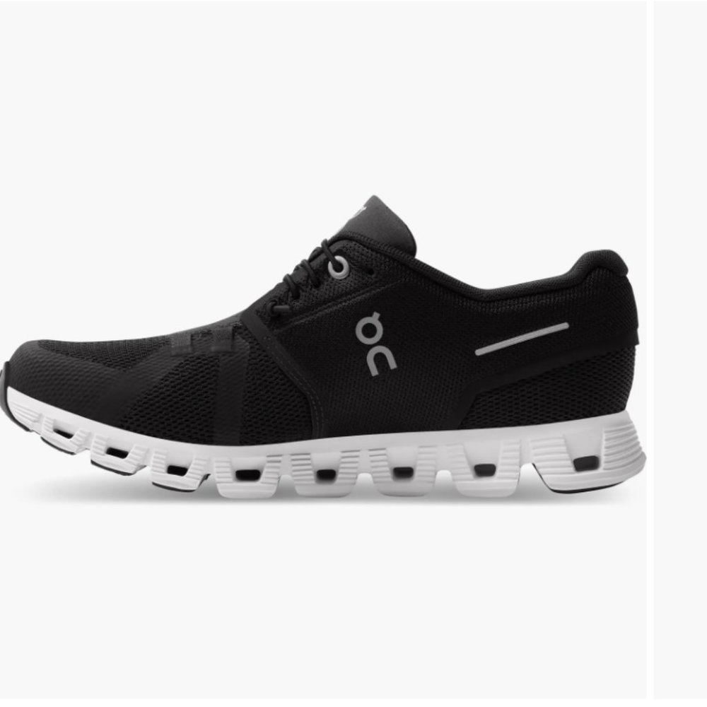 On Running Women's Black and White Athletic Shoes